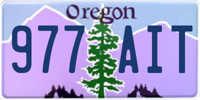 OR license plate 977AIT