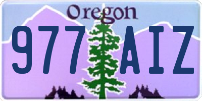OR license plate 977AIZ