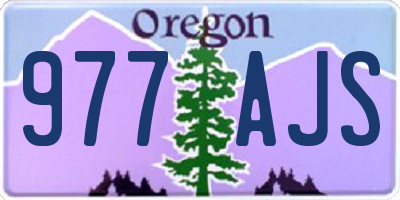 OR license plate 977AJS