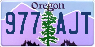 OR license plate 977AJT