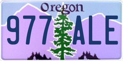 OR license plate 977ALE