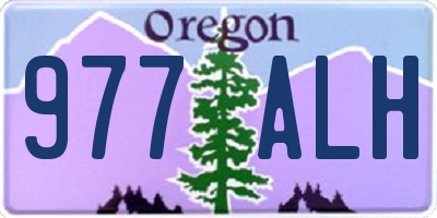 OR license plate 977ALH