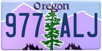 OR license plate 977ALJ