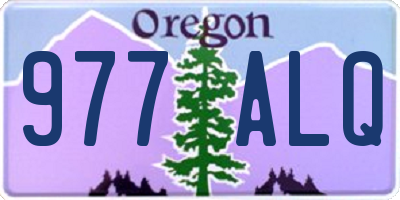 OR license plate 977ALQ