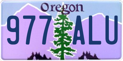 OR license plate 977ALU