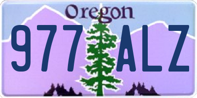 OR license plate 977ALZ