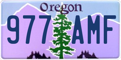 OR license plate 977AMF