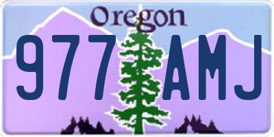 OR license plate 977AMJ