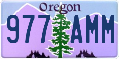 OR license plate 977AMM