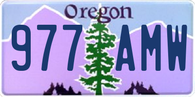 OR license plate 977AMW