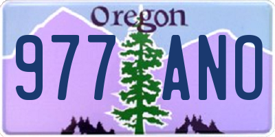 OR license plate 977ANO