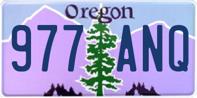 OR license plate 977ANQ