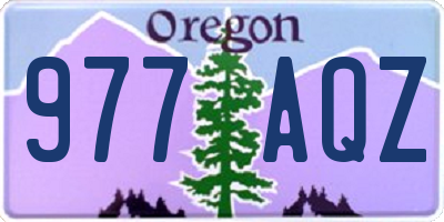 OR license plate 977AQZ