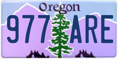OR license plate 977ARE