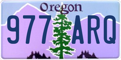 OR license plate 977ARQ