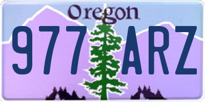 OR license plate 977ARZ