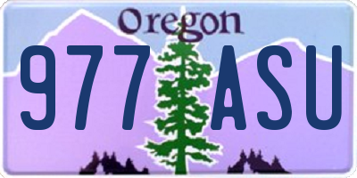 OR license plate 977ASU