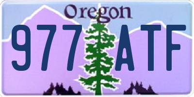 OR license plate 977ATF