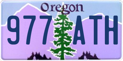 OR license plate 977ATH
