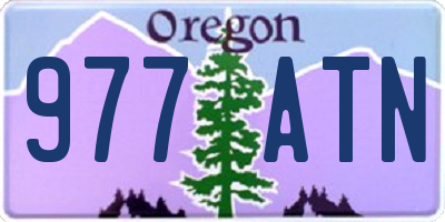 OR license plate 977ATN