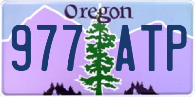 OR license plate 977ATP