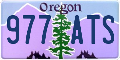 OR license plate 977ATS