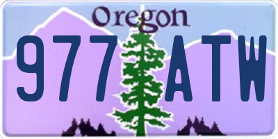 OR license plate 977ATW