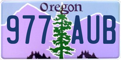 OR license plate 977AUB