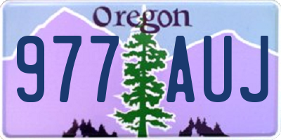 OR license plate 977AUJ