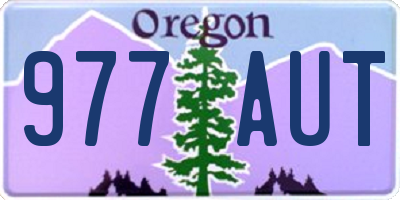 OR license plate 977AUT