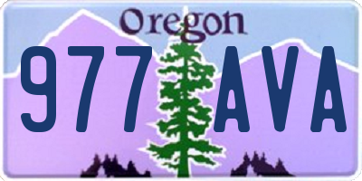 OR license plate 977AVA