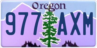 OR license plate 977AXM