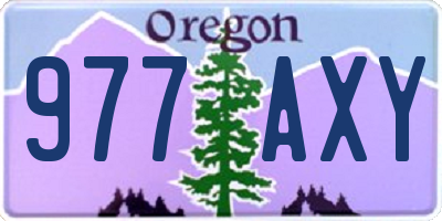 OR license plate 977AXY