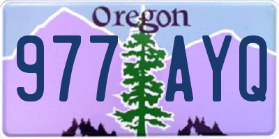 OR license plate 977AYQ