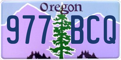 OR license plate 977BCQ