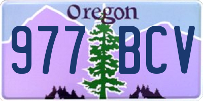 OR license plate 977BCV