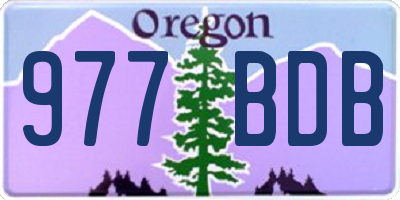 OR license plate 977BDB