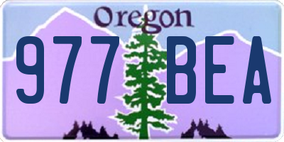 OR license plate 977BEA