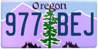 OR license plate 977BEJ