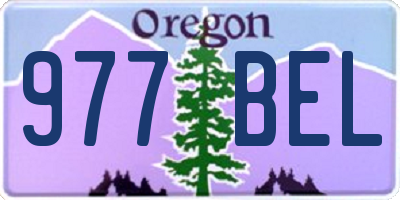 OR license plate 977BEL