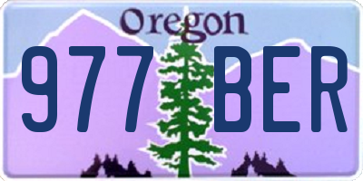 OR license plate 977BER