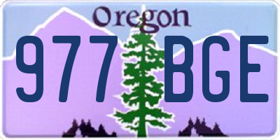 OR license plate 977BGE