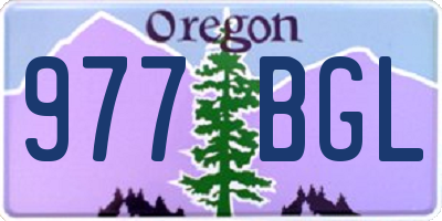 OR license plate 977BGL