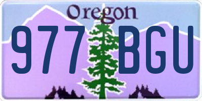 OR license plate 977BGU