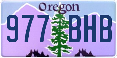 OR license plate 977BHB