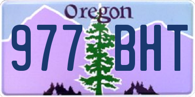 OR license plate 977BHT