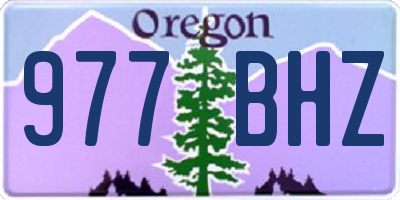 OR license plate 977BHZ