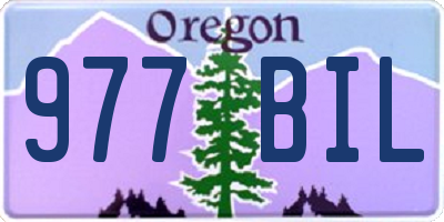 OR license plate 977BIL