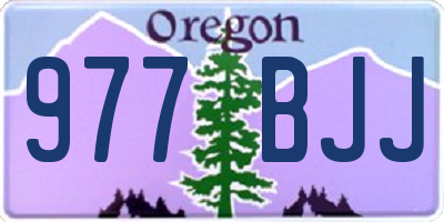 OR license plate 977BJJ