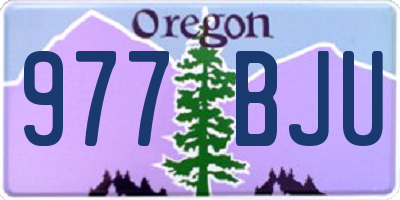 OR license plate 977BJU